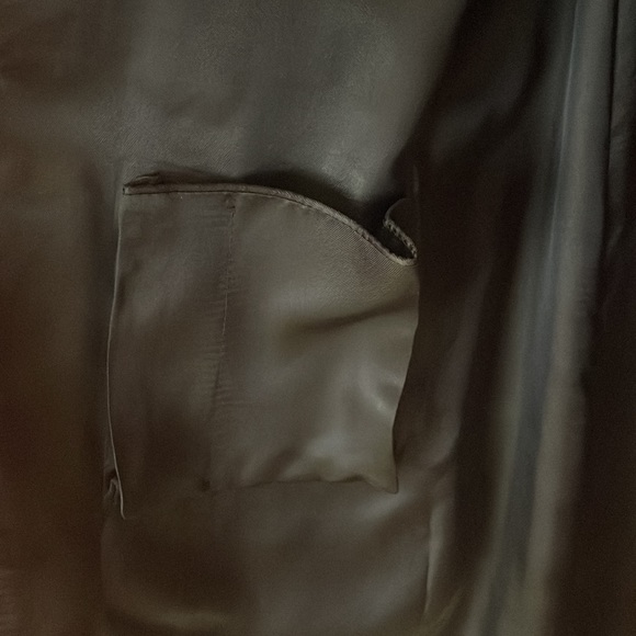 Blaze-Milano red satin cheetah double breasted coat. New. Blaze size 2 = US 8 - Picture 7 of 8